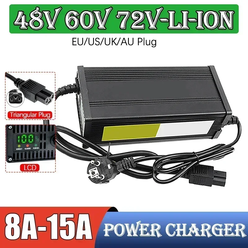 72V 15A Fast Charger - 48 فولت 60 فولت 72 فولت