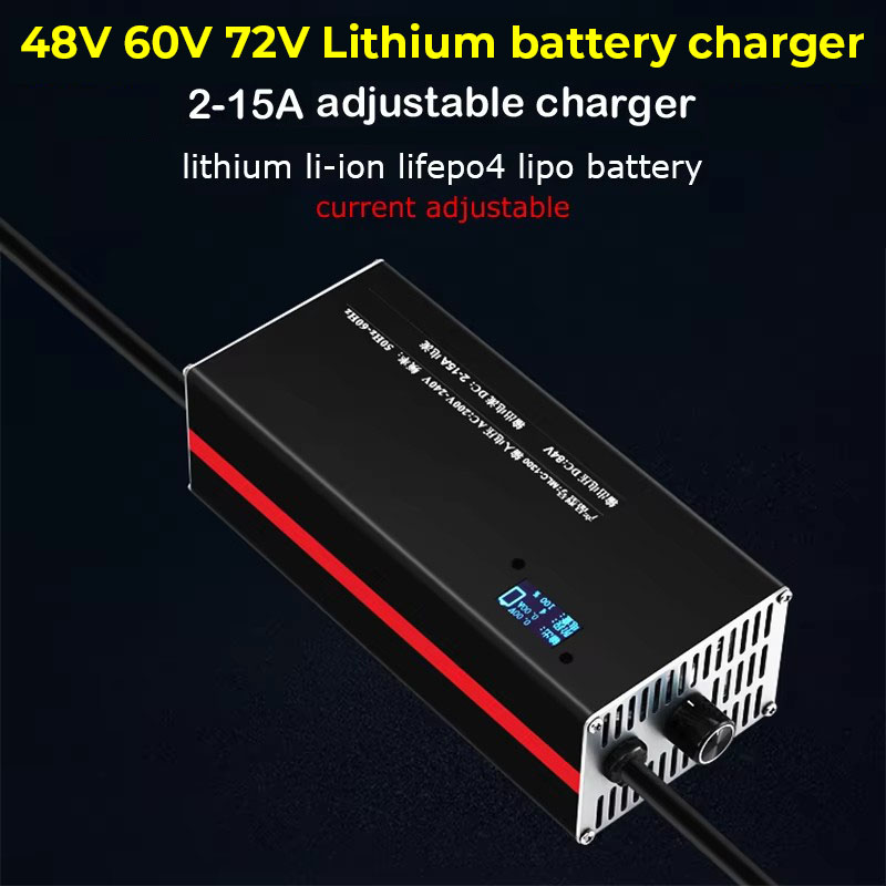 2-15A الحالي ضبط شحن سريع 36 ف - مراجعة 72V 15A Fast Charger وسعره