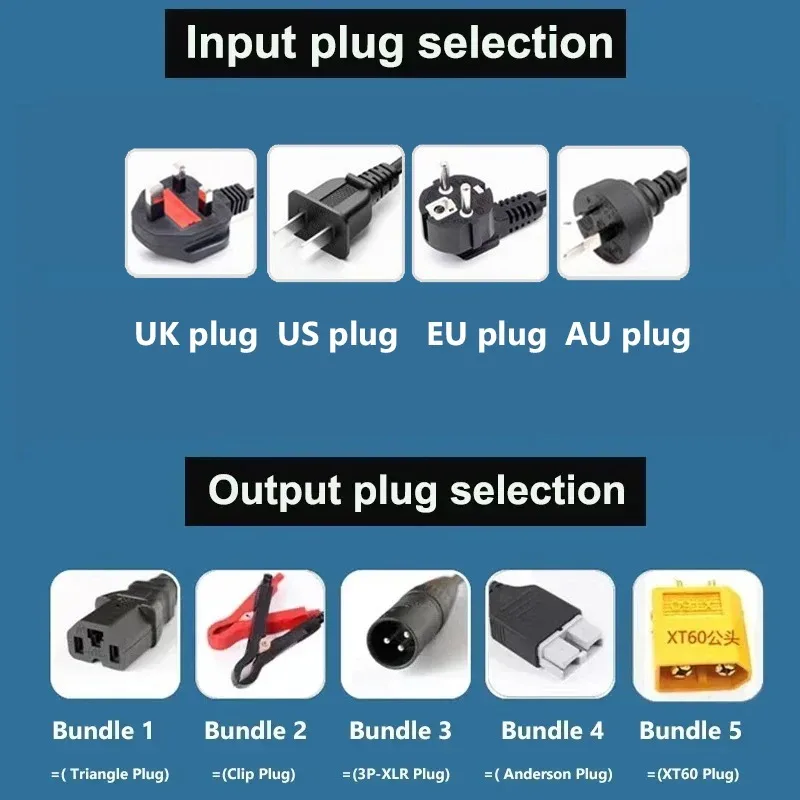 شاحن بطارية ذكي 60 فولت 5 أمبي - مراجعة 84V 20A Smart Charger وسعره