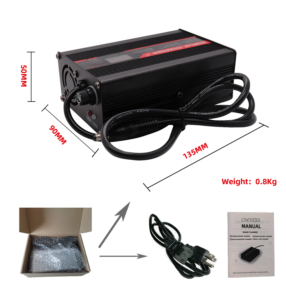 67.2 فولت 4A شاحن بطارية ليثيو - مراجعة 84V 20A Smart Charger وسعره