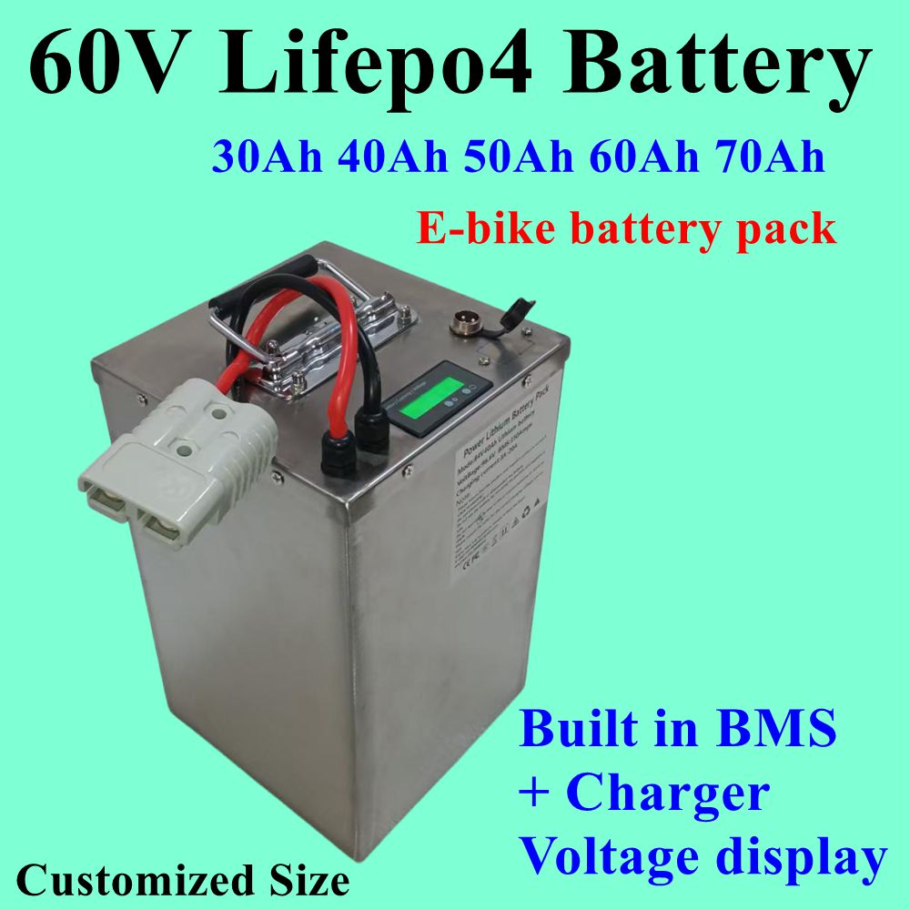 بطارية ليثيوم فوسفات الحديد (L - مراجعة 60V 50Ah Electric Scooter Battery وسعره