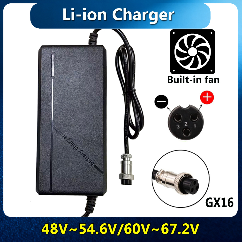 شاحن ليثيوم أيون 54.6 فولت 67. - مراجعة 84V 20A Smart Charger وسعره