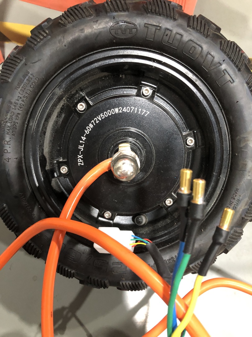 محرك محور بدون فرشاة بقوة 4000 - مراجعة 13 Inch 72V 5000W Brushless Motor وسعره